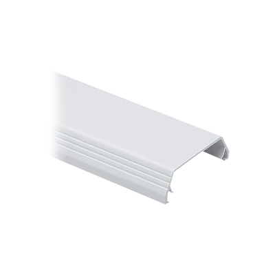 Cubierta (Tapa) tipo bisagra para canaleta T-45, de PVC rígido, 60.3 x 19.1 x 2438.4 mm, Color Blanco Mate T45CIW8