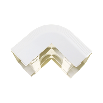 Esquinero exterior, para uso con canaleta T70, Material PVC Rígido, Color Blanco Mate  T70OCIW