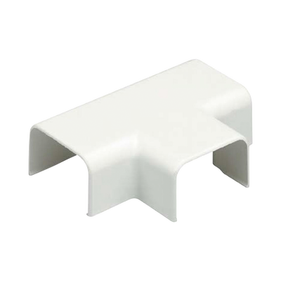 Conexión en "T", para uso con canaleta LD3, material ABS, Color Blanco Mate TF3IW-E