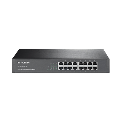 Switch TP-Link Fast Ethernet TL-SF1016DS, 16 Puertos 10/100Mbps, 3.2Gbit/s, 8000 Entradas