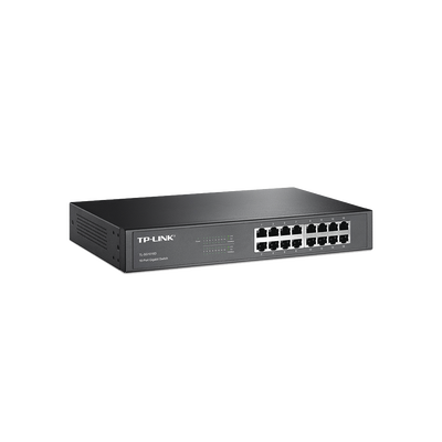 Switch TP-Link Gigabit Ethernet TL-SG1016D, 16 Puertos 10/100/1000Mbps, 32Gbit/s, 8000 Entradas