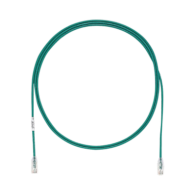 Cable de Parcheo TX6, UTP Cat6, Diámetro Reducido (28AWG), Color Verde, 5ft   UTP28SP5GR