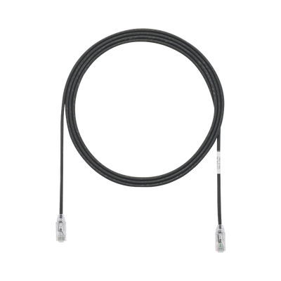 Cable de Parcheo TX6, UTP Cat6, Diámetro Reducido (28AWG), Color Negro, 7ft UTP28SP7BL