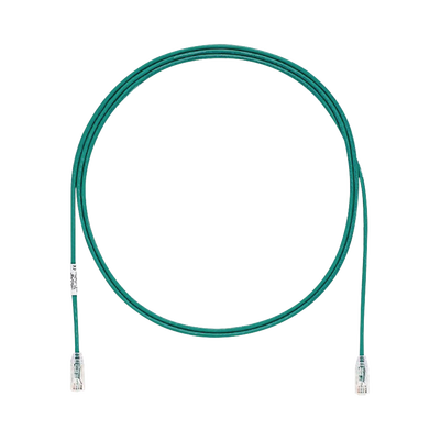 Cable de Parcheo TX6, UTP Cat6, Diámetro Reducido (28AWG), Color Verde, 7ft   UTP28SP7GR