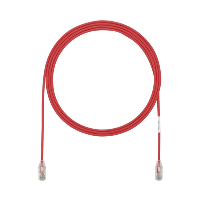 Cable de Parcheo TX6, UTP Cat6, Diámetro Reducido (28AWG), Color Rojo, 7ft   UTP28SP7RD