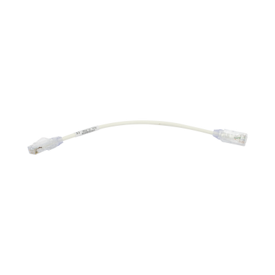 Cable de Parcheo TX6, UTP Cat6, Diámetro Reducido (28AWG), Color Blanco, 8in (20.2cm)  UTP28SP8IN