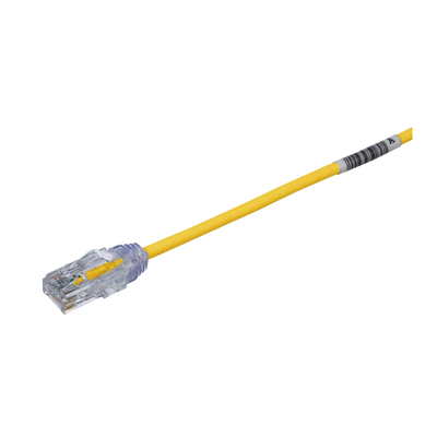 Cable de Parcheo TX6, UTP Cat6, Diámetro Reducido (28AWG), Color Amarillo, 8in (20.2cm)  UTP28SP8INYL