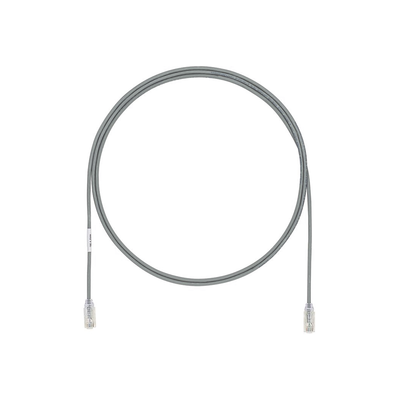 Cable de Parcheo UTP Cat6A, CM/LSZH, Diámetro Reducido (28AWG), Color Gris, 20 ft UTP28X20GY