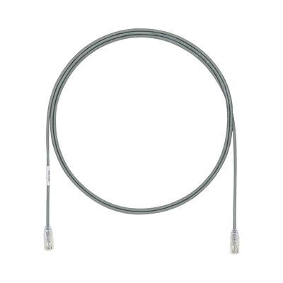 Cable de Parcheo UTP Cat6A, CM/LSZH, Diámetro Reducido (28AWG), Color Gris, 7ft  UTP28X7GY