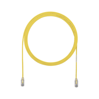 Cable de Parcheo UTP Cat6A, CM/LSZH, Diámetro Reducido (28AWG), Color Amarillo, 7ft  UTP28X7YL