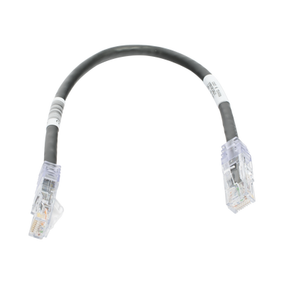 Cable de Parcheo TX6, UTP Cat6, 24 AWG, CM, Color Negro, 1ft  UTPSP1BLY