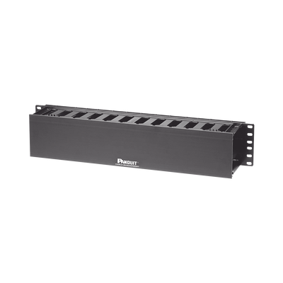 Organizador de Cables Horizontal PatchLink, Sencillo (Solo Frontal), Para Rack de 19in, 2UR  WMPF1E