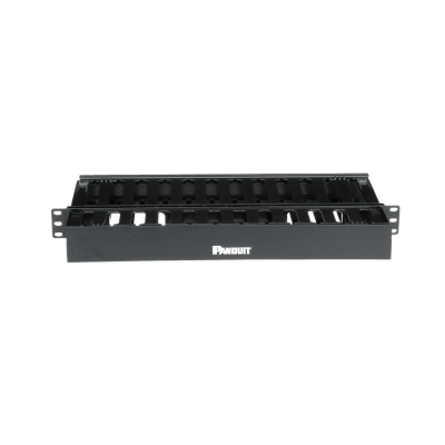 Organizador de Cables Horizontal PatchLink, Doble (Frontal y Posterior), Para Rack de 19in, 1UR  WMPSE