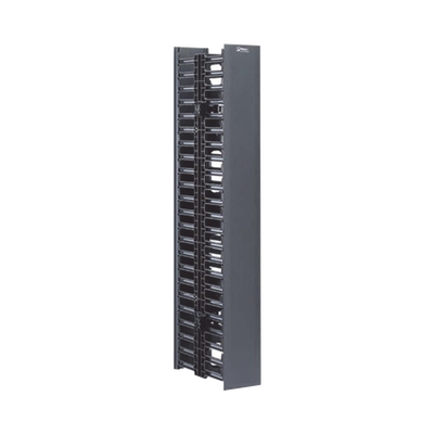Organizador Vertical NetRunner, Doble (Frontal y Posterior), de 22.5 UR, 4.9in de Ancho, Color Negro  WMPV22E