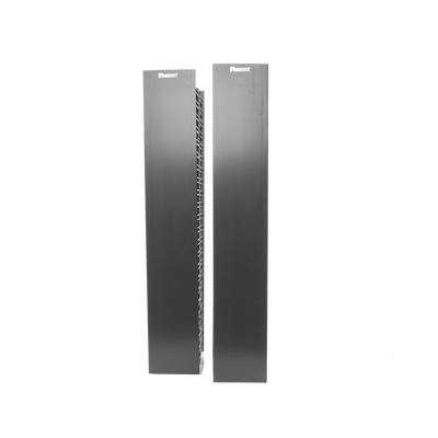 Organizador Vertical NetRunner, Doble (Frontal y Posterior), para Rack Abierto de 45 Unidades, 6.7in de Ancho, Color Negro  WMPVHC45E